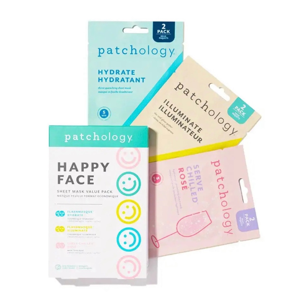 Patchology ‘Happy Face’ Sheet Mask 6-Pack Kit